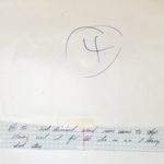 Notes for <i>Corresponding Collections</i>, collage on paper, 24 x 18 inches, 1978