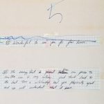 Notes for <i>Corresponding Collections</i>, collage on paper, 24 x 18 inches, 1978