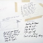 Notes for <i>Corresponding Collections</i>, collage on paper, 24 x 18 inches, 1978