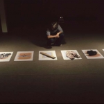 <i>Factories and Roses</i>, installation view, drawings, objects, lighting fixtures, audio, variable dimensions, Berry College, Mt. Berry, GA, 1978