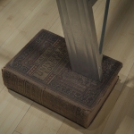 <i>Footloose … and the ties that bind</i>, detail of objects and audio installation, originally designed for Heath Gallery, Atlanta, GA, 1977