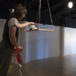 <i>Footloose … and the ties that bind</i>, view of object and audio installation, originally designed for Heath Gallery, Atlanta, GA, 1977