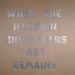 <i>Untitled II</i>, text and projection installation (without projection), Joseloff Gallery, Hartford Art School, University of Hartford, 1975