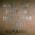 <i>Untitled II</i>, text and projection installation (with first stage projection), Joseloff Gallery, Hartford Art School, University of Hartford, 1975