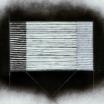 <i>Memory Of</i>, proposal drawing for two channel film projection, 18 x 24, 1975