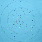 <i>The Shotgun and the I Ching (blue)</i>, pigmented ink on luster paper surface mounted to Plexiglas with Sintra backing, 30 x 30 inches, 2000