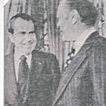 <i>Would have/ Would not have</i>, various sized photographs from newspapers mounted on 8 x 10 inch Arches paper, 1974