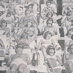 <i>Would have/ Would not have</i>, various sized photographs from newspapers mounted on 8 x 10 inch Arches paper, 1974