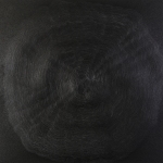 <i>Trace: Line segments sharpened as needed</i>, 12 x 12 inches, graphite and flat spray enamel on rag paper, 2002