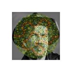 <i>Richard Boone / Ishihara 32  (Unlettered)</i>, pigmented ink on glossy paper with UV laminate, 18 x 18 inches, 2013