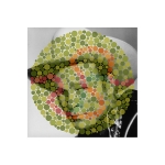 <i>Roy Rogers / Ishihara 37  (Unlettered)</i>, pigmented ink on glossy paper with UV laminate, 18 x 18 inches, 2013