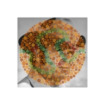 <i>James Garner / Ishihara 35  (Unlettered)</i>, pigmented ink on glossy paper with UV laminate, 18 x 18 inches, 2013