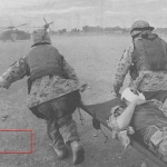 Source image, <i>Qusaybah Quicksand</i> (red box indicates area of sample), New York Times, 2004